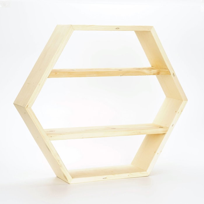 Hanah Home Raf328 Estantería de Madera Natural